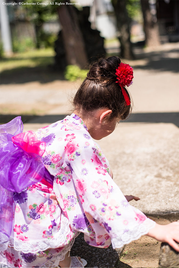 子供 甚平 女の子 髪型