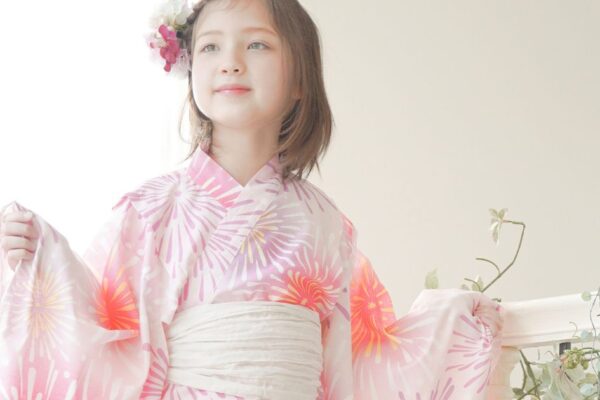 浴衣　夏祭り　花火